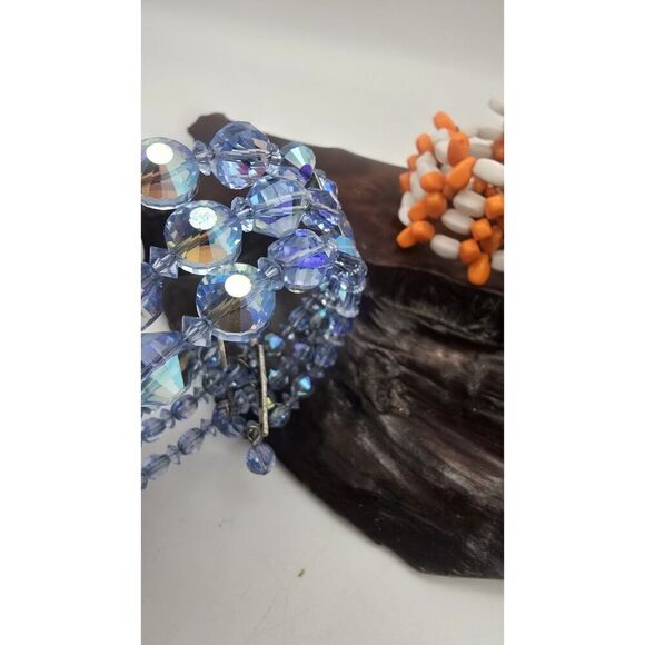 Vintage to Now One Size Stretch & Wrap Bracelet Lot ( 4 ) Rhinstone Bling - Picture 6 of 15